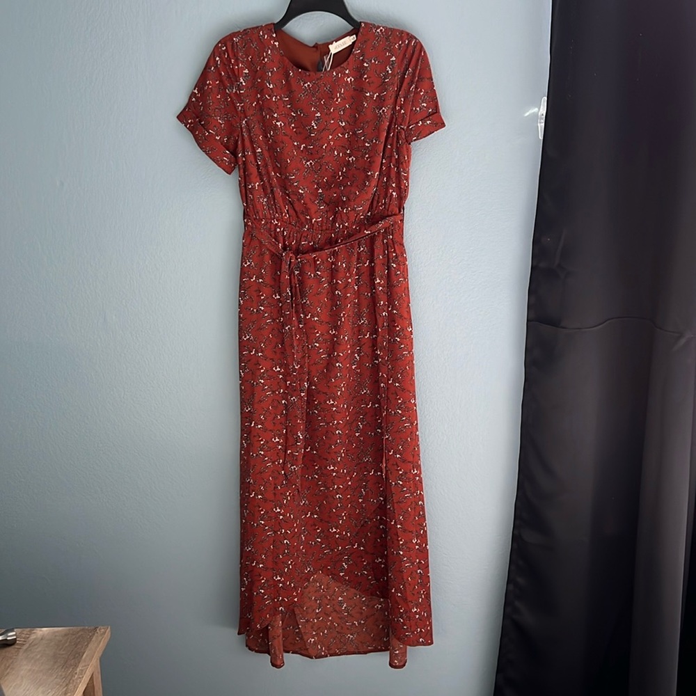 Floral High-Low Dress